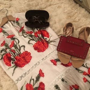 Alexis Sabella Floral Dress Linen